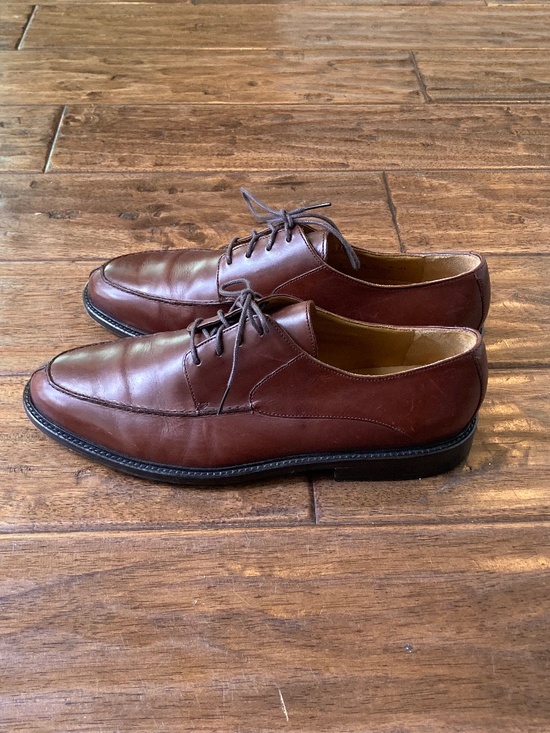 Johnston & Murphy Men\'s Brown Leather Split Toe Casual Oxford Dress Shoes 11 M main image 8